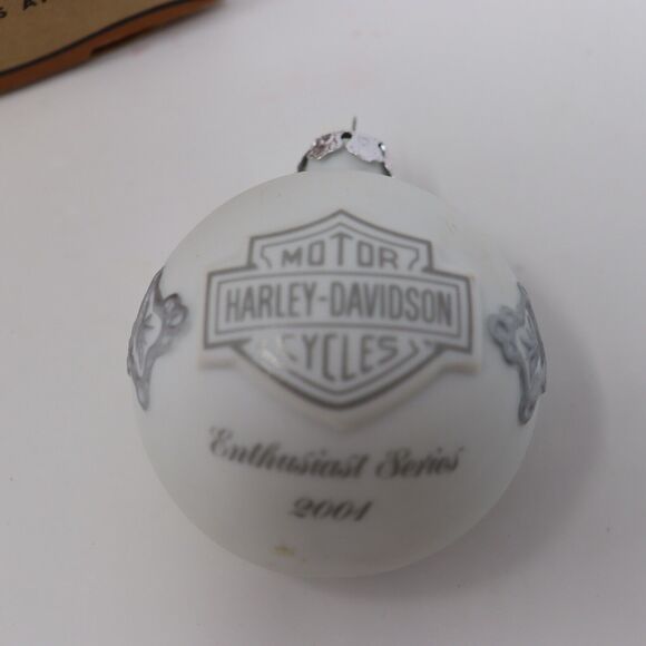 Harley-Davidson 2001 Enthusiast Series Christmas Holiday Tree Ornament Porcelain - Picture 3 of 4